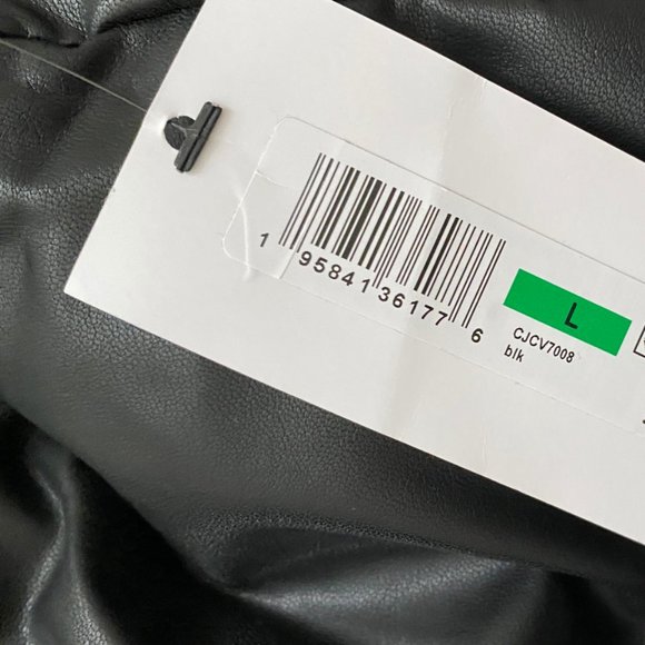 💖MEGA SALE💖Calvin Klein Men CJCV7008 Polyester Zip Puffer Black Sleeveless - Picture 10 of 12